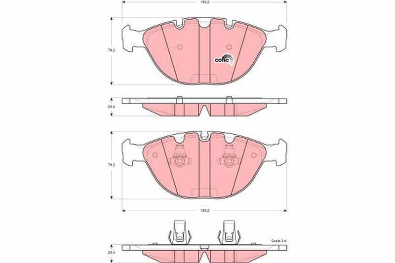 TRW Front Brake Pads for BMW X5 E53 2000-2006