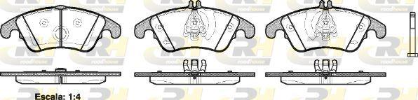 ROADHOUSE 21304.00 Brake Pad C Class W204 S204 01 07 — Brake Pads