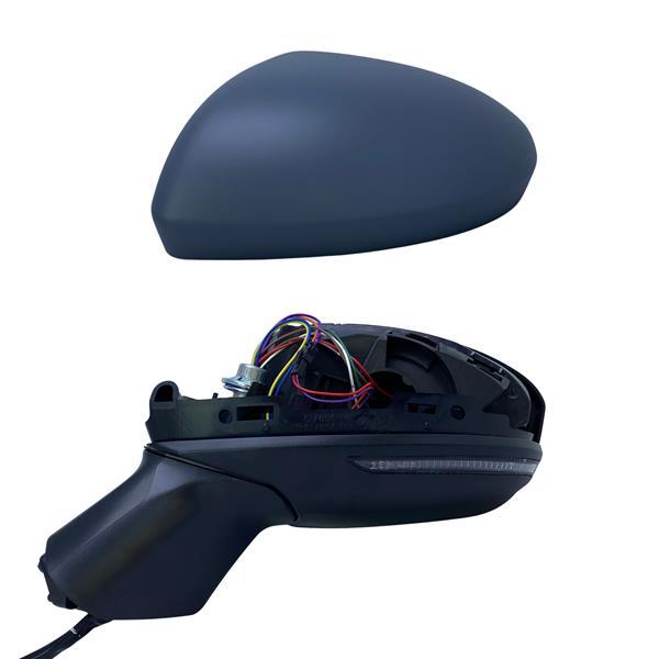 Spj E-4041 / Clio Electric Folding Mirror 2020-> Primed Cover with Turn Signal 9 Pin Left — Tail, Signal & Reflectors