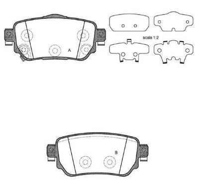 MGA 55651 Brake Pad Brake Rear-(Nissan: Qashqai 14 > / X-Trail 15 > / Renault: Kadjar 1.5D-1.6Dci 15 >) — Brake Pads
