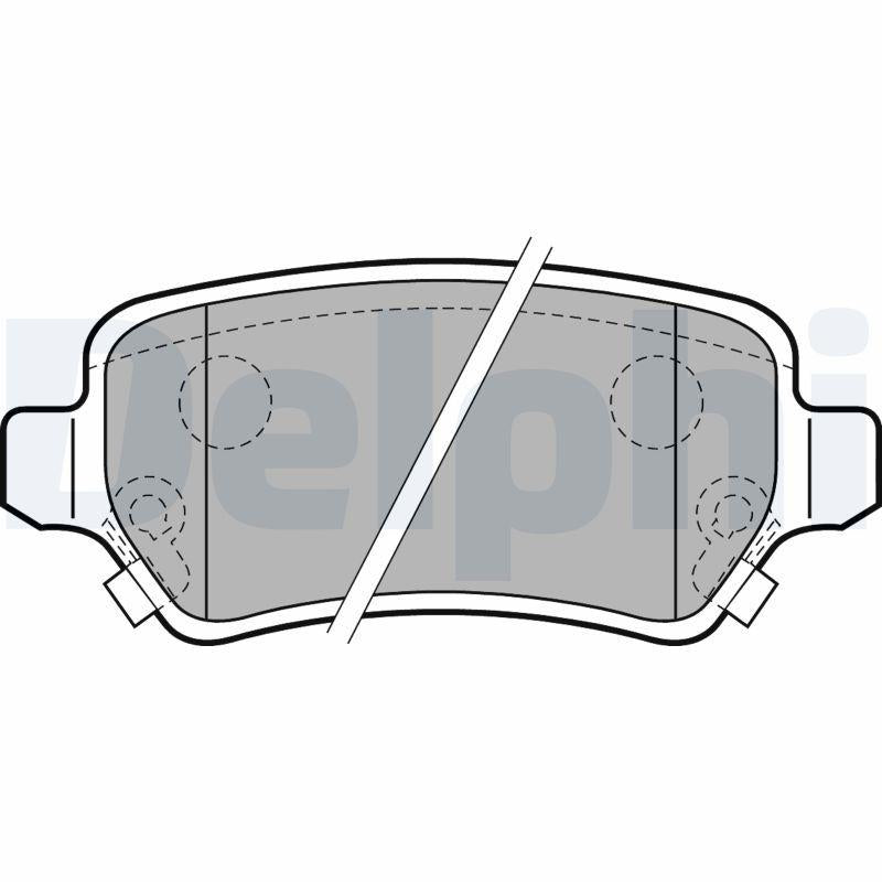 Delphi LP2188 Brake Pad Rear Astra.G-H-Mrv-Zfr-Combo.C