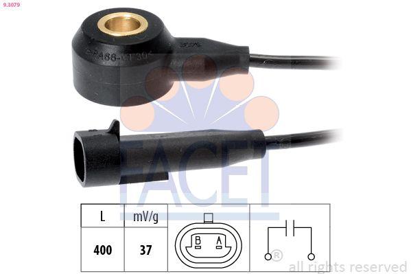 Facet 93079 Knock Sensor Opel Astra F G Corsa B C Vectra — Engine Management Sensors