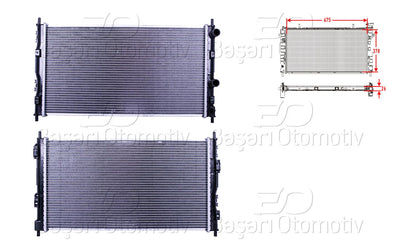 Wisco 3113572-00 Water Radiator Brazing Mt 675X378x26 Chrysler Sebring 2.0. 2.4-2.7 00 > — Radiators & Fans