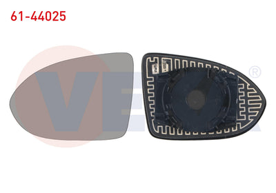 Veka 61-44025 Mirror Glass Left Heated Aspheric VW Passat 2015 — Mirrors