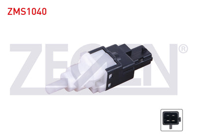 Zegen ZMS1040 Brake Light Switch 4 Pin Fiat Albea-Stilo 2001-2012 / Bravo 2006-2014 / Doblo-Palio-Ducato 2001-/ Linea 2006-/ Punto 1999-2012 / Peugeot Boxer 2006-/ Citroen Jumper 2002