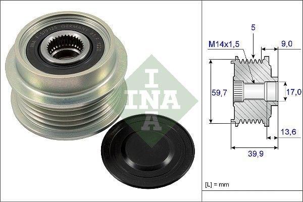 INA Alternator Pulley 535019910 - Yaris 1.4 D-4D — Starting & Charging