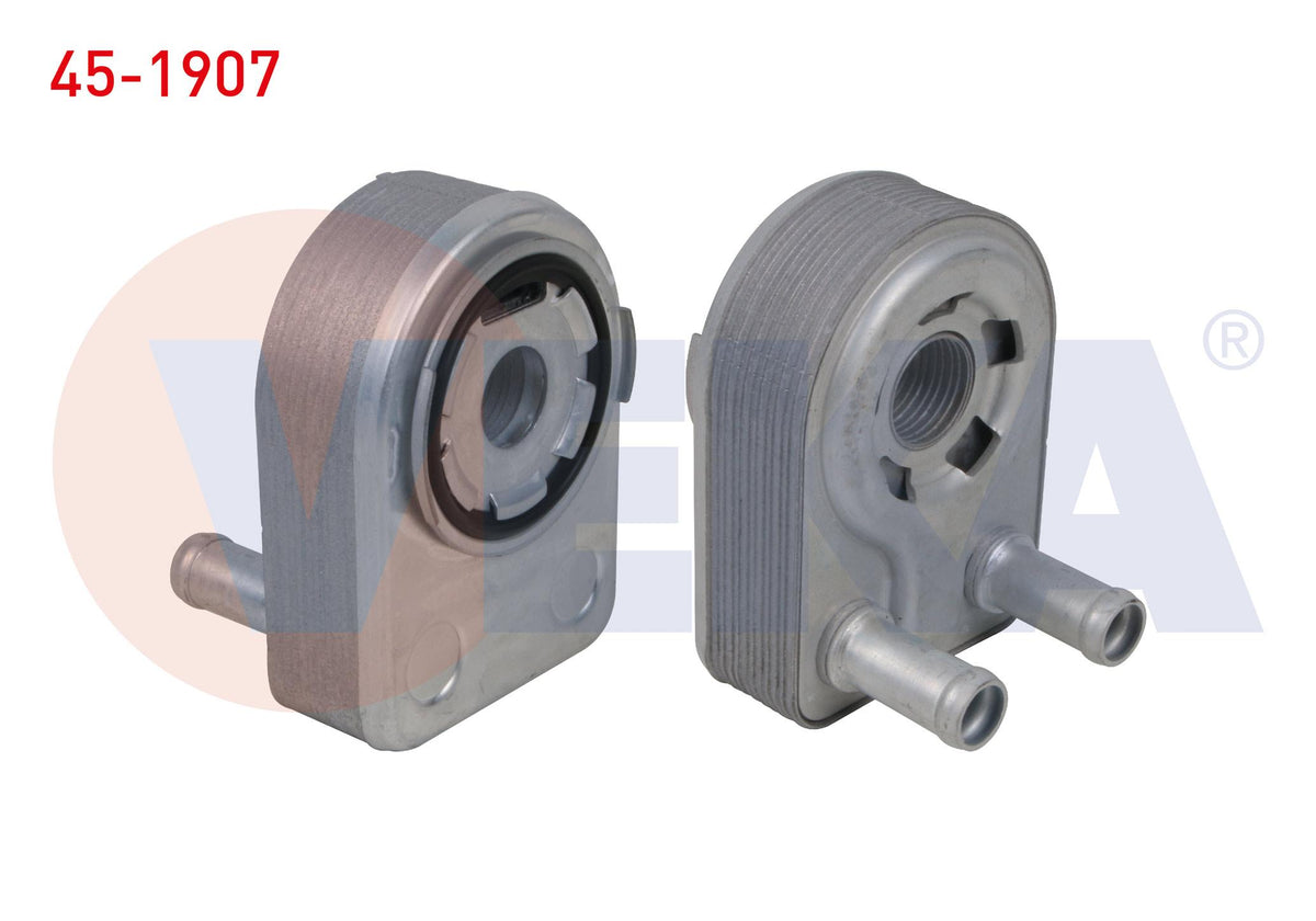 Veka 45-1907 Oil Cooler Single Ford Focus III 1.0 Ecoboost A-T 2012-/ Fiesta VII 1.0 A-T 2017-/ Ecosport 1.0 Ecoboost A-T 2018-/ C-Max II 1.0 Ecoboost A-T 2012-/ B-Max 1.0i A-T 2012