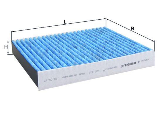 Mahle LAO472 Cabin Air Filter Insignia A Astra J Cruze Mokka Meriva B Bm 09 — Air & Cabin Filters