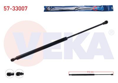 Veka 57-33007 Trunk Gas Strut 510mm / 470N Peugeot 207 (Wa,Wc) 2006-2012 / Citroen C5 2001-2004 — Support Rods & Struts