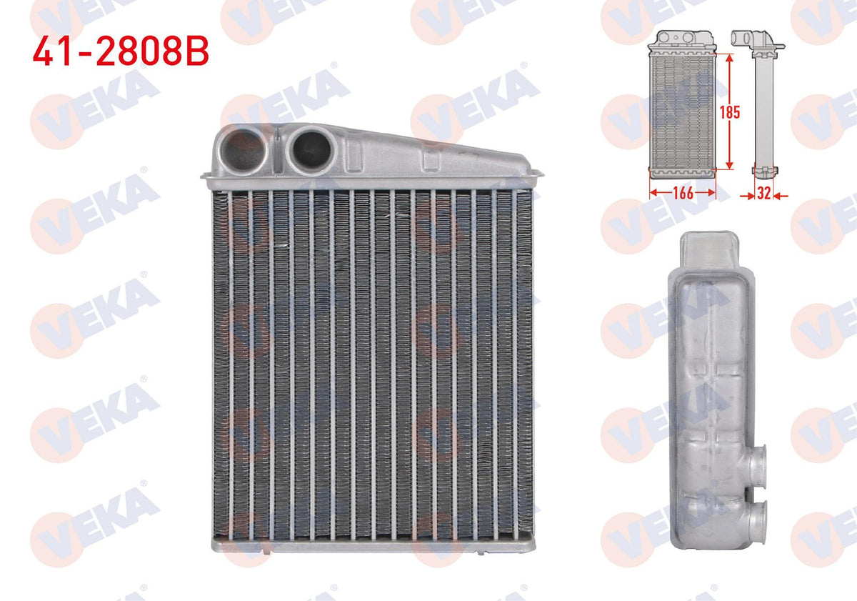 Veka 41-2808B Heater Core Brazing Mercedes A Series (W169) A 160 CDI-A 180 CDI 04-12 / B Series (W245) B 18 — Heater & Blower