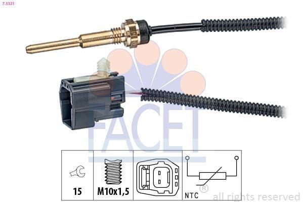 FACET 7.3331 Cylinder Head Temperature Sensor for Land Rover Vehicles — Temperature Sensors & Switches