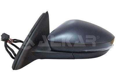 Alkar 6149561 Outer Rear View Mirror Left Electric Heated Primed Automatic Folding with Turn Sign — Tail, Signal & Reflectors