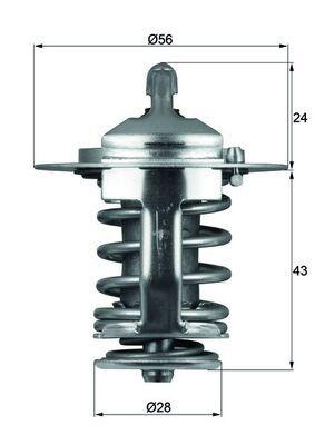 Mahle TX7082 Thermostat 82°C Toyota Corolla 1.4/1.6/1.8 VVTi Hyundai Starex/H100
