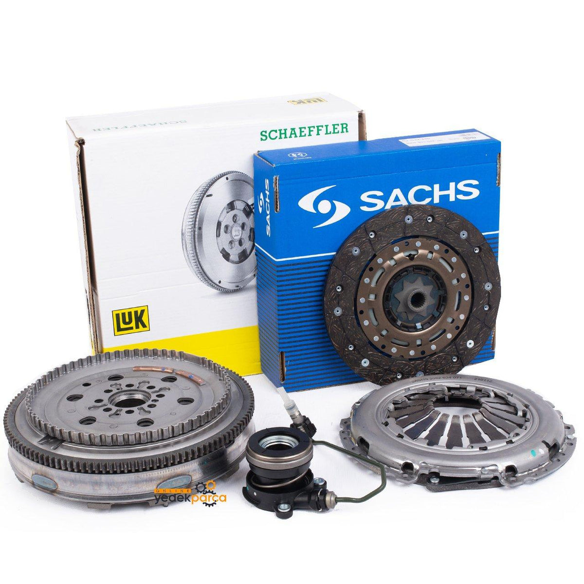 Sacsh Chevrolet Aveo 1.3 Diesel 6 Speed Flywheel LUK / Clutch Kit ve Bearing Set Complete — Clutch & Flywheel