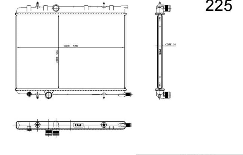 KAL.2043011AB Citroen Xsara 2001-2006 1.6 16V Peugeot 307 C4 Berlingo 1.4-1.6 Su Radiator — Auto Parts Hall, Radiators & Fans