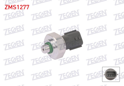 Zegen ZMS1277 A/C Pressure Switch Renault Captur 1.3 TCE 2018-/Clio IV 1.5 dCi 2012-/Kadjar 1.5-1.6 dCi 2 — Switches & Relays