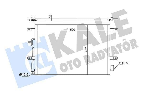 KALE Air Conditioning Radiator (Condenser) 01-05 A4-A6 — Radiators & Fans