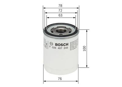 Bosch F026407245 Ford Transit Custom V362-V363 17> 2.0 Ecoblue Panther Oil Filter — Oil Filters