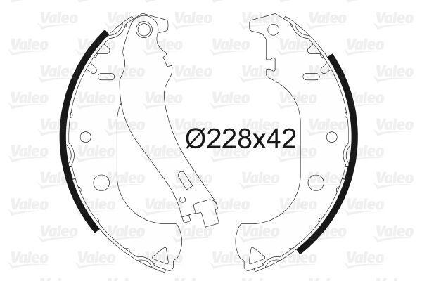 VALEO 562806 Brake Shoe - Part for Doblo — Brake Cables & Hardware