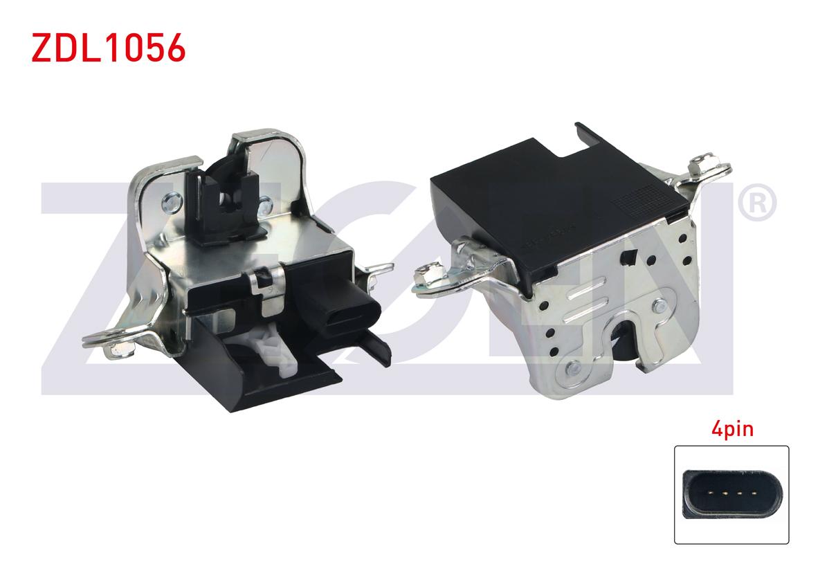 Zegen ZDL1056 Trunk Lock 4 Pin Volkswagen Touareg 2002-2010 / Sharan 1995-2010 — Handles, Locks & Latches