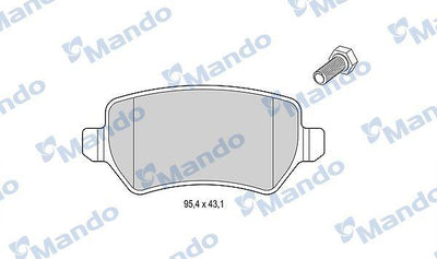 Mando MBF015201 Brake Pad Rear Hyundai i30 / Ceed — Brake Pads