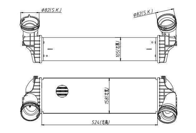 MGA 80926 Turbo Radiator Brazing (BMW: X5 E70 3.0D-3.5D-4.0D 07-F15 13-/ X6 13 -) — Radiators & Fans