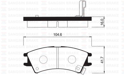 Hi-Q SP1096 Brake Pad Front Atoz Gasoline 1998-2005 — Brake Pads