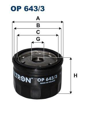 Filtron OP2013 Oil Filter Small Renault Clio I-II-III Kangoo Express Megane I-II Laguna II Modus Scenic R19 1.6 — Oil Filters