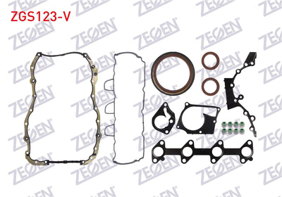 Zegen ZGS123-V Motor Set Gasket (Skc None) Clio IV / Kangoo III / Fluence / Megane 1.5 dCi (Viton with Seal — Gaskets & Seals
