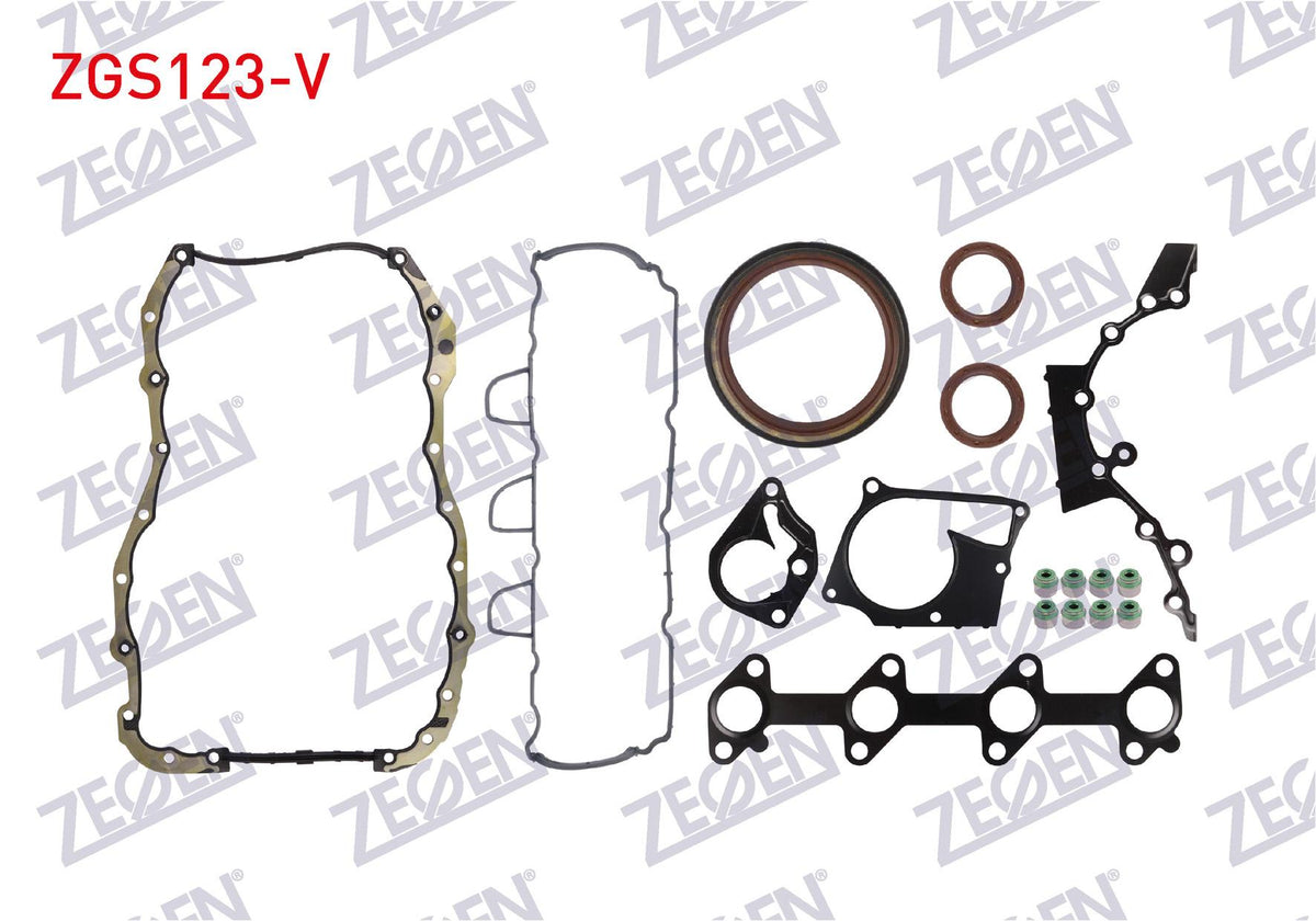 Zegen ZGS123-V Motor Set Gasket (Skc None) Clio IV / Kangoo III / Fluence / Megane 1.5 dCi (Viton with Seal — Gaskets & Seals