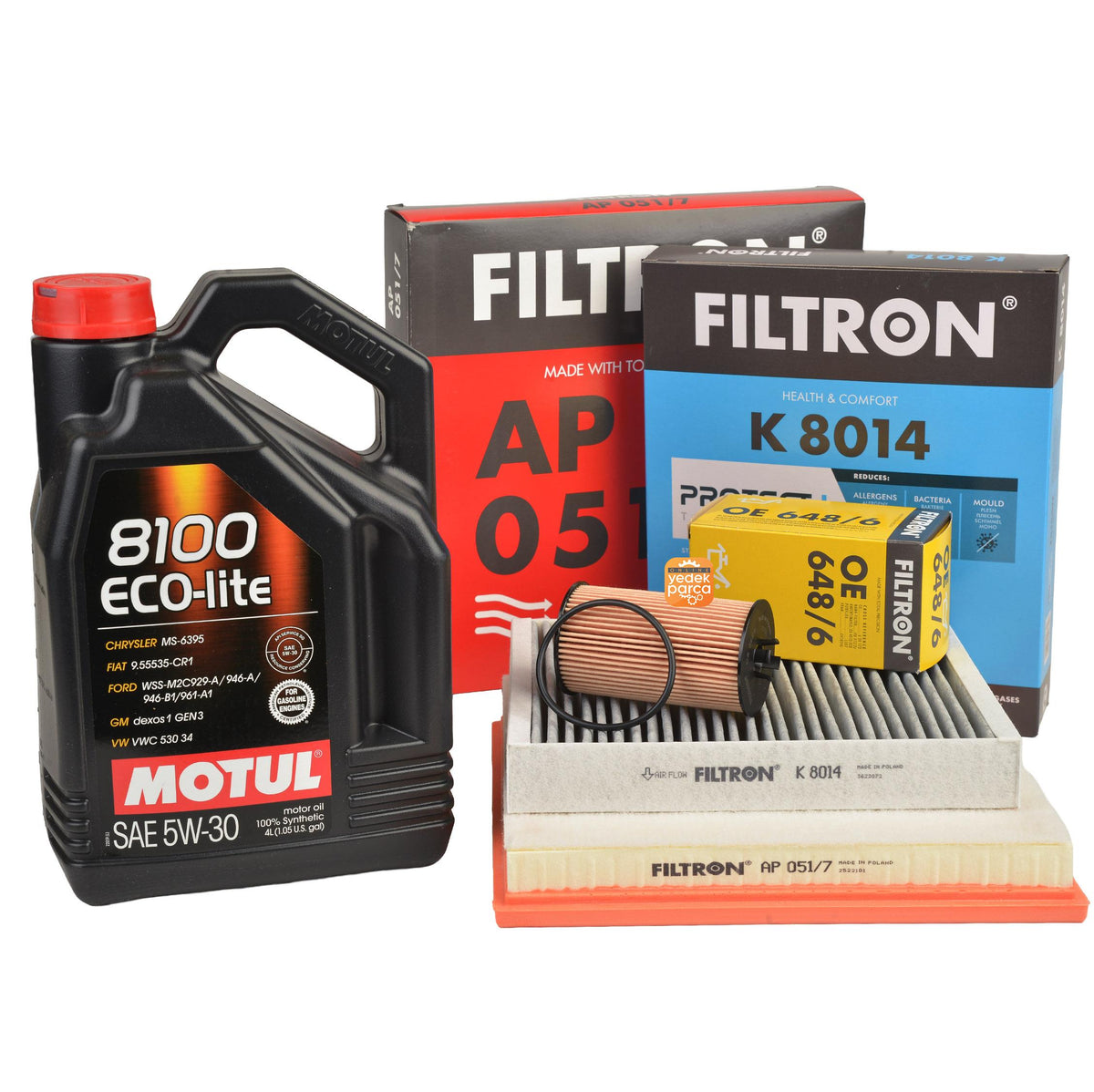 Scheduled Service Set 1.4 Turbo Astra J-Cruze ( Motul 8100 ECO-Lite Dexos 1 Gen — Auto Parts Hall, Maintenance & Service Kits