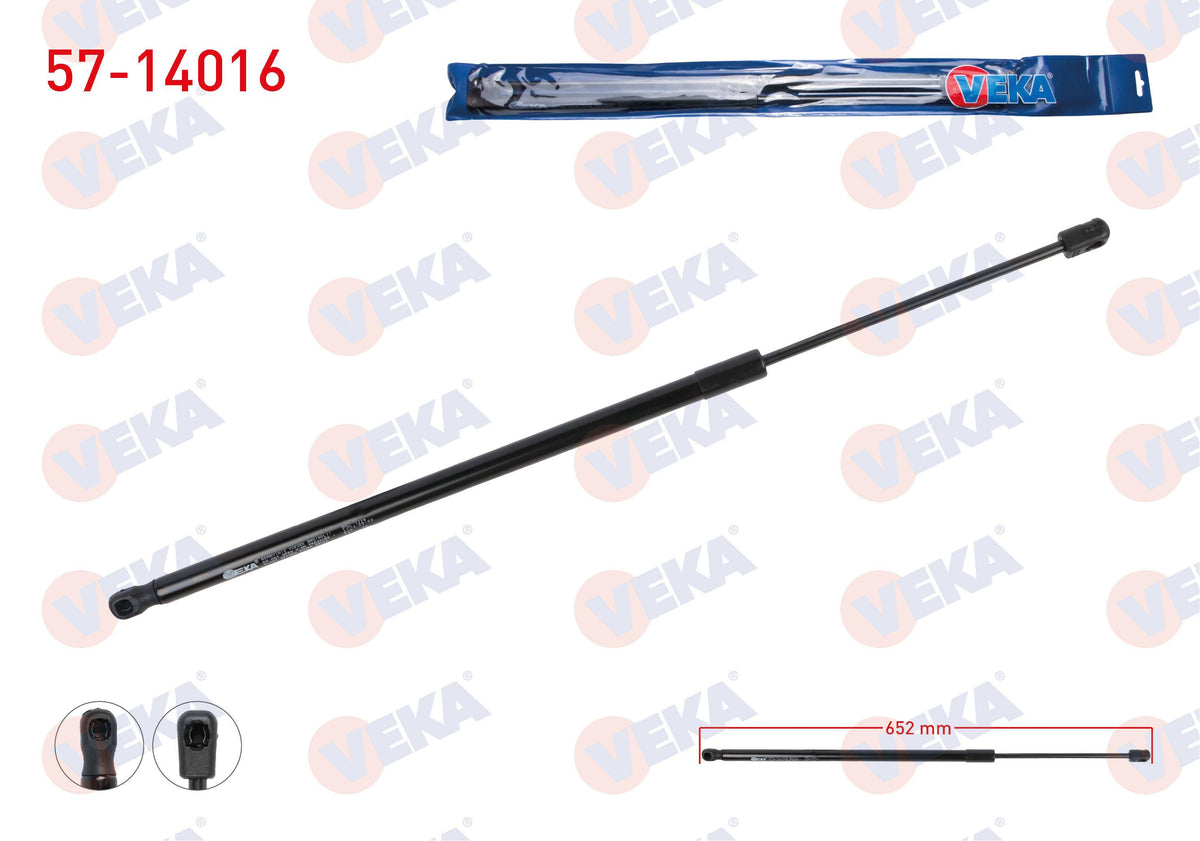 Veka 57-14016 Trunk Gas Strut 652mm / 610N BMW X3 (F25) 2010-2014 — Support Rods & Struts