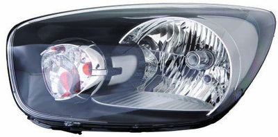 DEPO Headlight Right (Electric Black) - Fits Kia Picanto 2011 - ECE Approved — Headlights