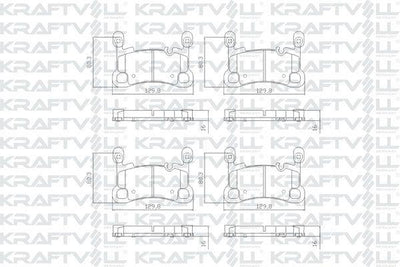 Kraftvoll 07010474 Brake Pad Porsche Cayenne Coupe 4.0Turbo Dcua — Brake Pads