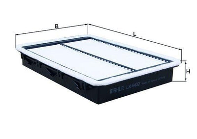 MAHLE LX4432 Air Filter - High Performance for Hyundai Sonata VII 2.0 CVVT — Air & Cabin Filters