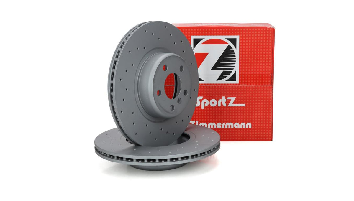 Zimmermann 150.2951.52 Brake Disc Front Sport BMW G30/F90/G01/X4 330x24 Drilled Set — Brake Rotors & Drums