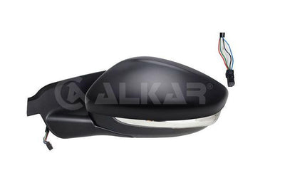 Alkar 6139066 Outer Rear View Mirror Left Electric Heated Primed with Turn Signal 6 Pin Citroen C — Tail, Signal & Reflectors