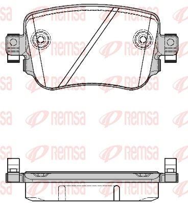 REMSA 1549.08 Brake Pad Leon 5F1 11 12 — Brake Pads