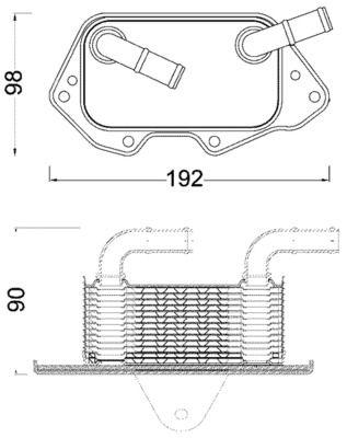 Mahle CLC186000S Oil Cooler (VW Touareg 11-18 Audi A4 05-12 A6 05-18 Q5 09-17 Q7 10-15) 8Mo376797-021 — Oil System