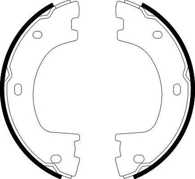 Hella Pagid 8DA355050-071 Parking Brake Shoe-Brake Drum 172mm VW Crafter / Mercedes Sprinter W906-907 — Brake Rotors & Drums