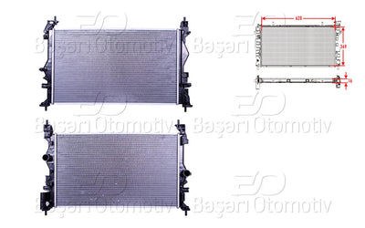 Wisco 2113710-00 Water Radiator Brazing Mt 620X369x16 Opel Corsa E 1.0 Adam 14 > — Radiators & Fans