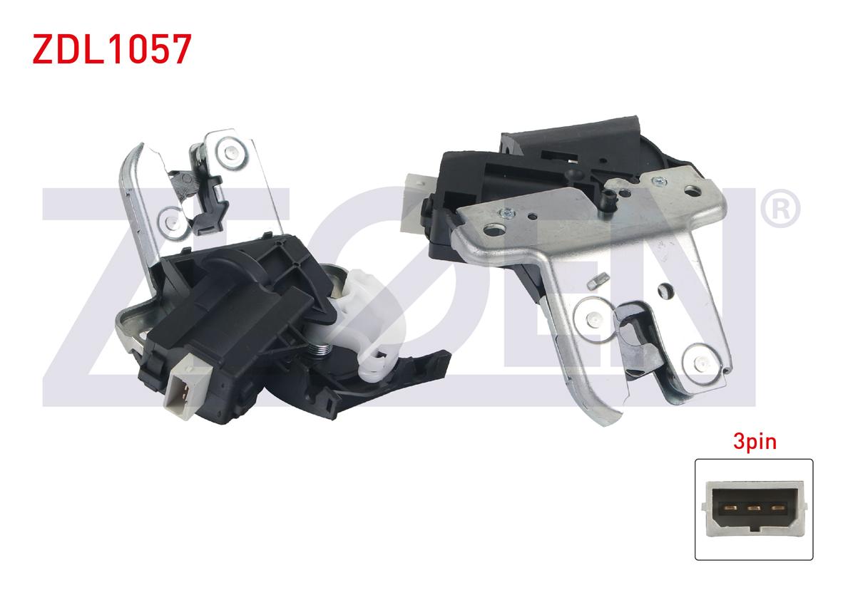 Zegen ZDL1057 Trunk Lock 3 Pin Volkswagen Passat-Jetta III-Passat CC 2005-2012 / VW CC 2011-/ Audi — Handles, Locks & Latches