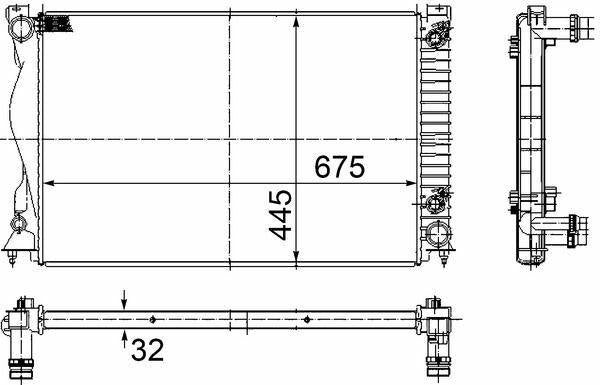 BEHR CR789000S Radiator - Audi A6 Quattro 2.8-3.0 — Radiators & Fans
