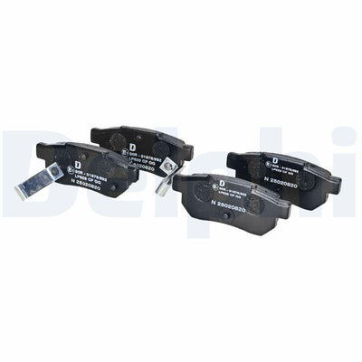 Delphi LP625 Rear Brake Pad (Disc for) Honda Civic 1996-2000 Jazz City 2002-2010 Crx 92-98 Integra 88-97