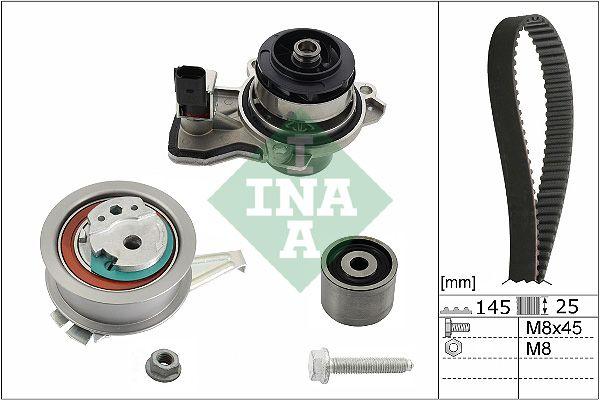 INA 530066530 Timing Belt Kit Water Pump with Sensor 1.4 TDI Polo Ibiza Fabia CUSA CUSB CYZA CYZB — Water Pump & Thermostat