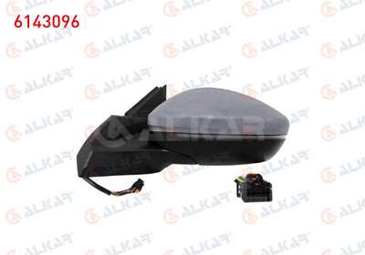 Alkar 6143096 Complete Mirror Left Leon 06 > Folding — Mirrors