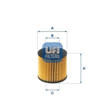 Ufi 25.086.00 Oil Filter Corolla 10-12 Auris 10-12 Avensis 09-12 Rav4 / Sirion 1.4 1.6 1.8 2.0 VVTI