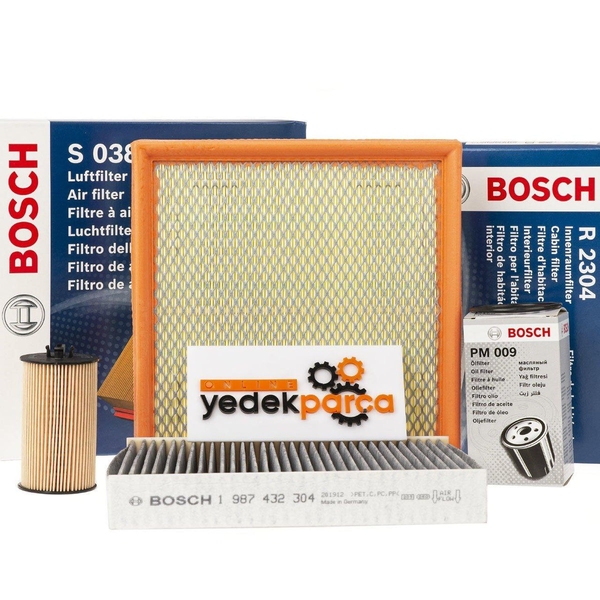 Bosch Chevrolet Cruze 1.6 Gasoline Periodic Maintenance Filter Set - Oil — Maintenance & Service Kits
