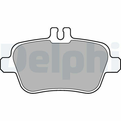 Delphi LP2289 Rear Brake Pad Set Low Metallic Material — Brake Pads
