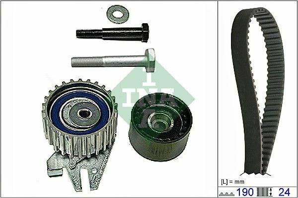INA Timing Belt Set for 1999-2005 Doblo & Vectra 1.9 JTD — Belts